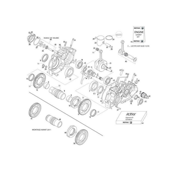 (18) Roulement de vilbrequin 6206 TVH C4M 30x62x16mm