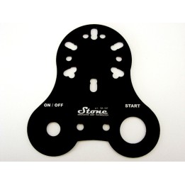 Support pour bouton MARCHE  aluminium