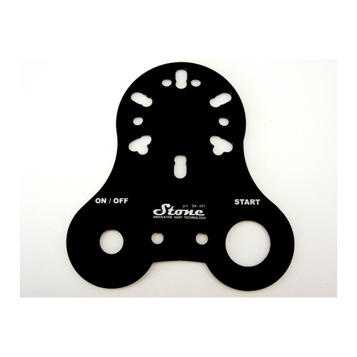 Support pour bouton MARCHE  aluminium