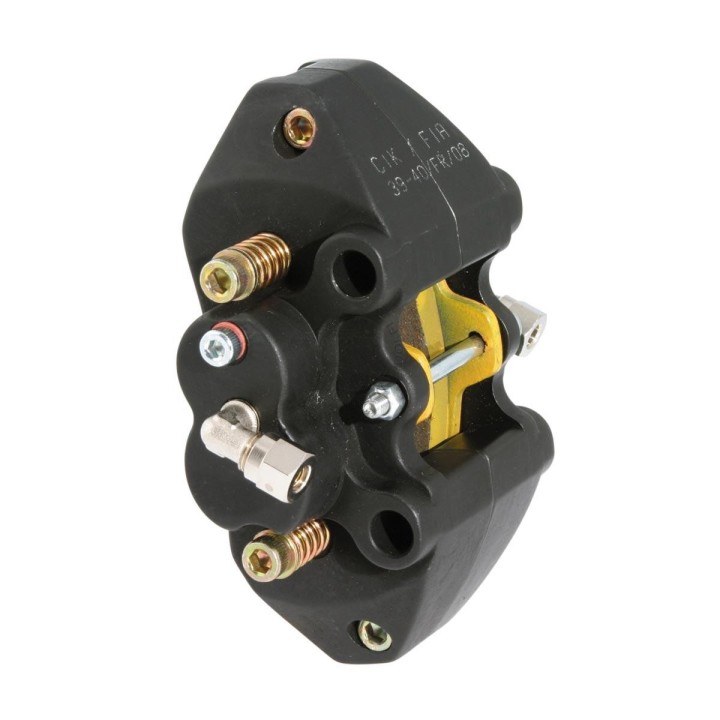 HINTERE HYDRAULISCHE KLEMME MIT 4 KOLBEN, SCHWARZ ELOXIERT