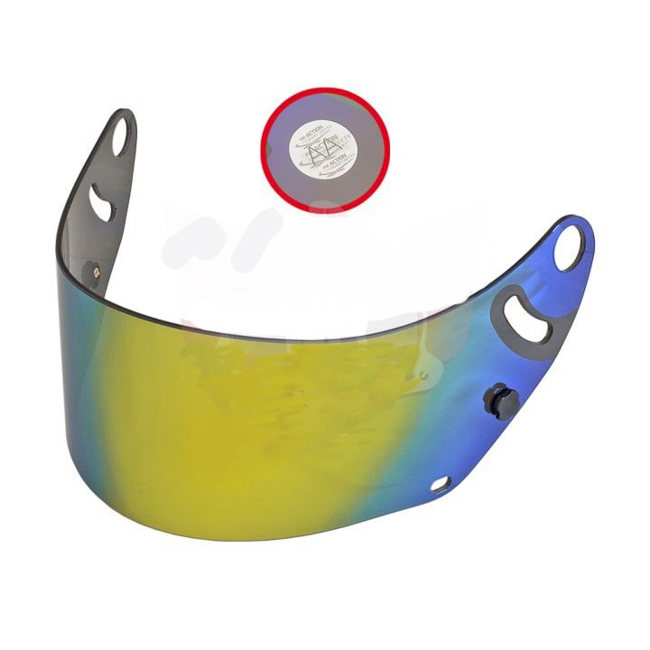 Écran ARAI miroir or, label FIA