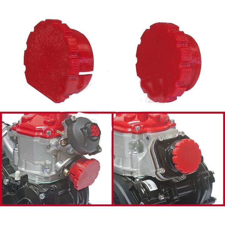 Kit coperto rosso per motore di rotazione -MagickArt
