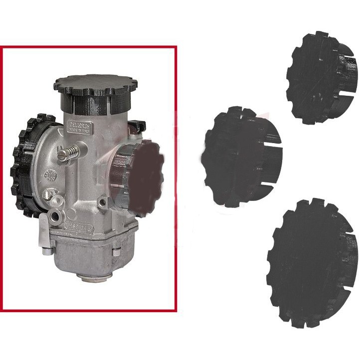 KIT COPERCHIO NERO PER DELLORTO CARB VHSB 34