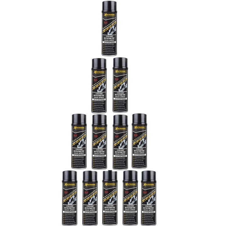 12 σπρέι XERAMIC συνθετική αλυσίδα λιπαντικό 500ml