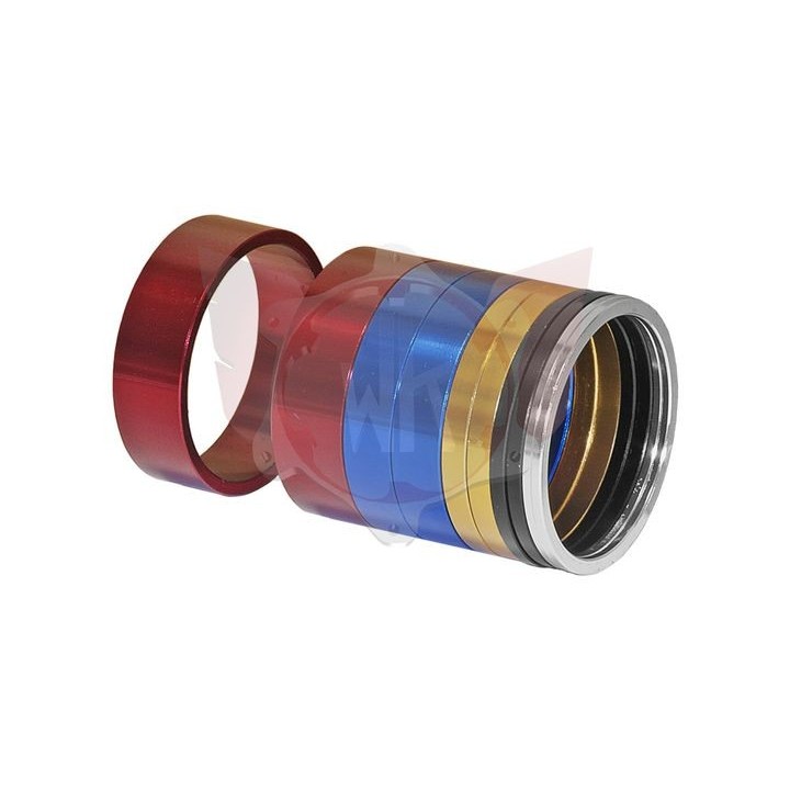 Espaçadores antiderrapantes de alumínio para karting de 50 mm - Precisão e estabilidade para cubo traseiro - Magickart
