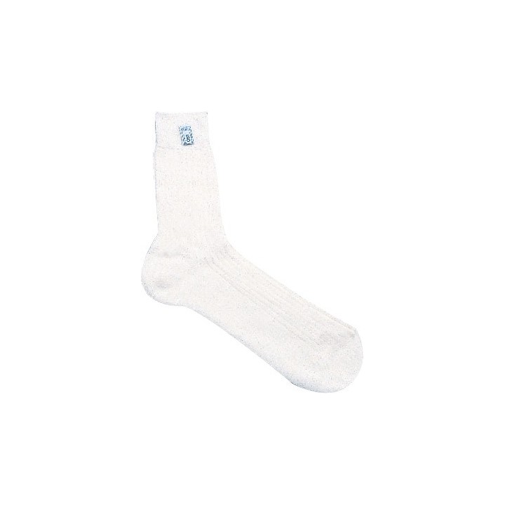 Nomex SPARCO chaussettes moyen Soft Touch | FIA blanc