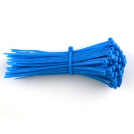 COLLIER POUR CABLE 200x4,6mm COULEUR BLEU 100