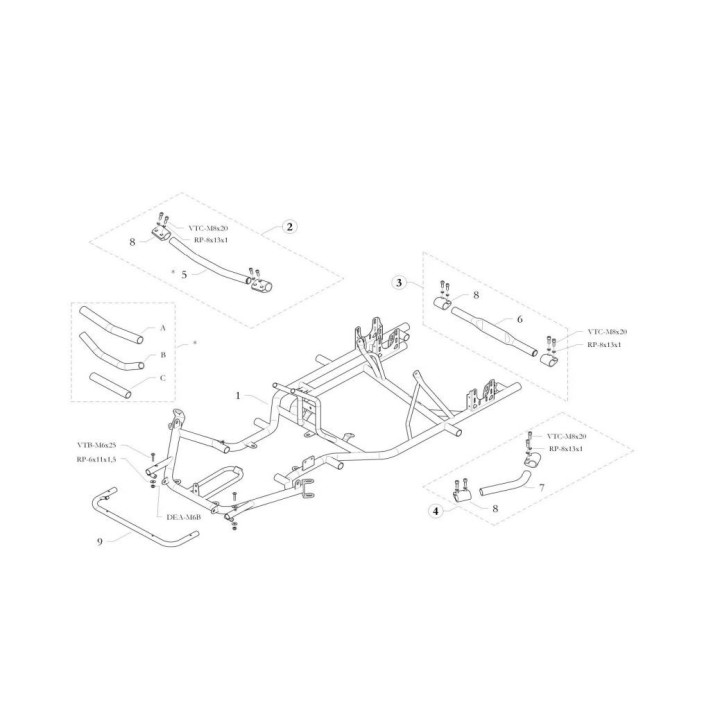 (6) barre stabilisatrice 30 derriere