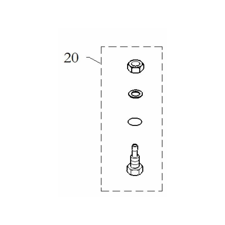 (20) kit raccord reservoir ricciardo birel