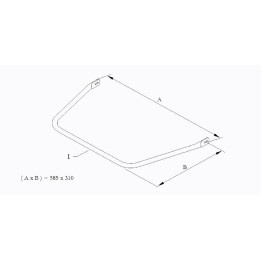 (1) barre avant L-C/510x260-D KG MK14 MINI birel ricciardo