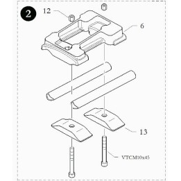 (2) platine moteur inclinée birel ricciardo
