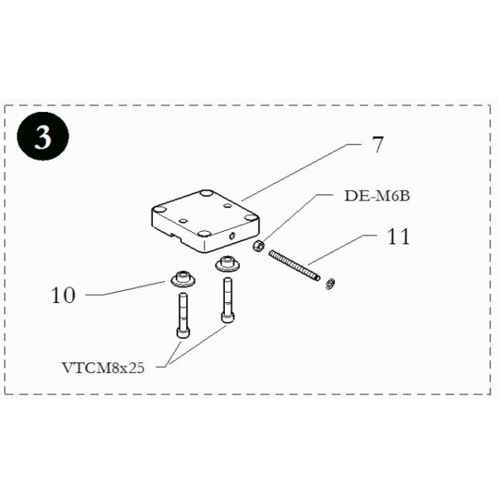 (3) platine bambino B25 BIREL