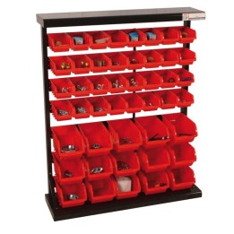Etagère de rangement avec 47 bacs plastiqueEtagère de rangement avec 47 bacs plastique