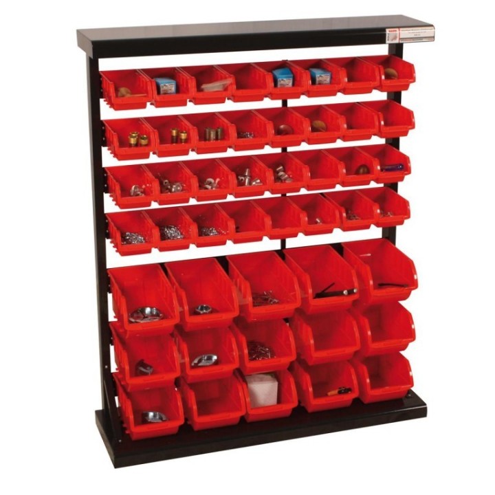 Etagère de rangement avec 47 bacs plastiqueEtagère de rangement avec 47 bacs plastique