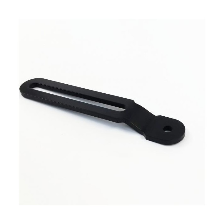 Support silencieux 150mm coudé, trous de 8mm