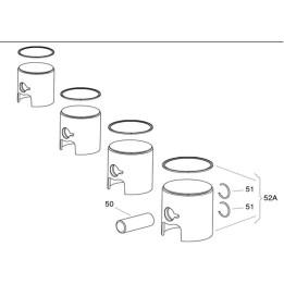 Clips d'axe de piston 12x1 iame gazelle