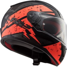 casque LS2 DEADBOLT noir/orange