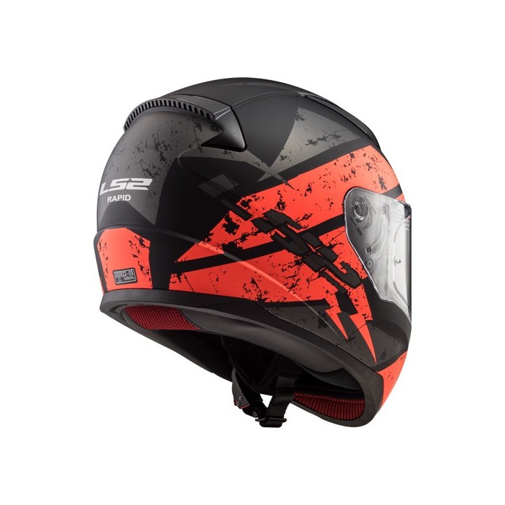Helm LS2 DEADBOLT schw./neonorange