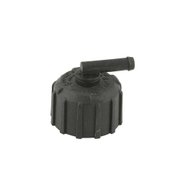 Bouchon de radiateur en plastique, petit, noir, 1bar
