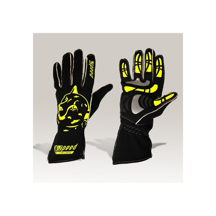 Speed gloves Melbourne G-2 black-neon yellow