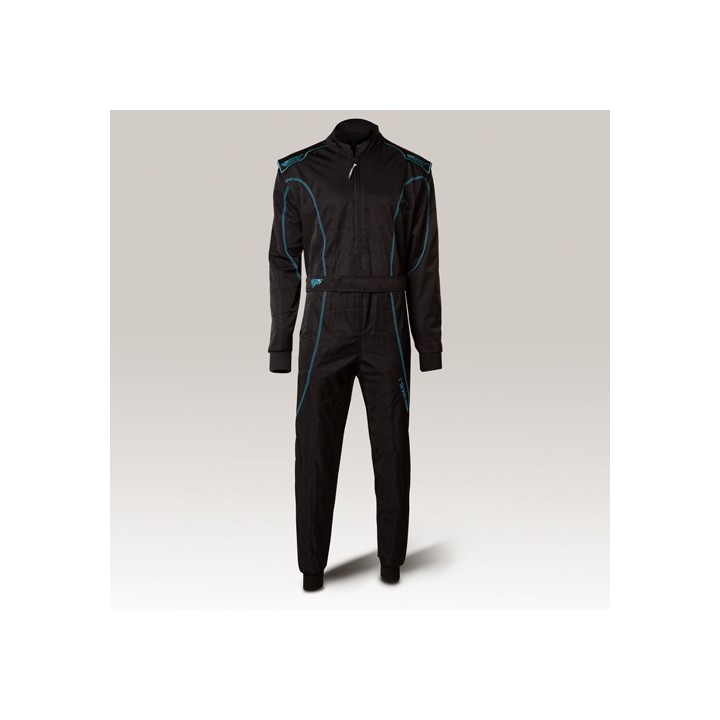 Combinaison Speed Racing Barcelona RS-1  CIK noir-cyan