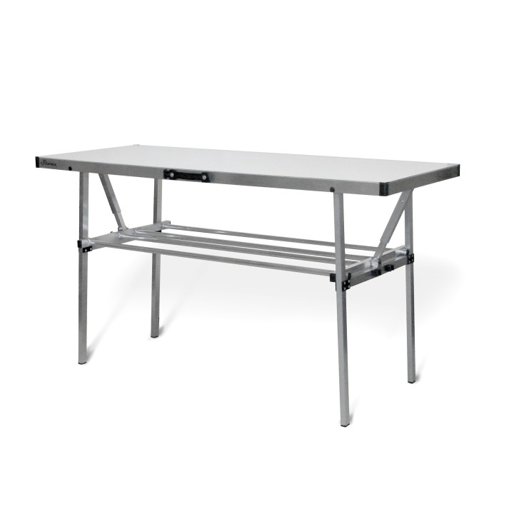 ALUMINIUM WORKBENCH with WHEEL HOLDER STONE