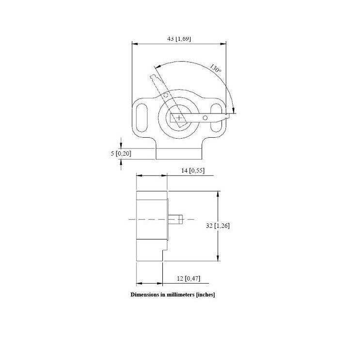 Position Accélérateur  Capteur Rotatif déplacement pédale 712 AIM