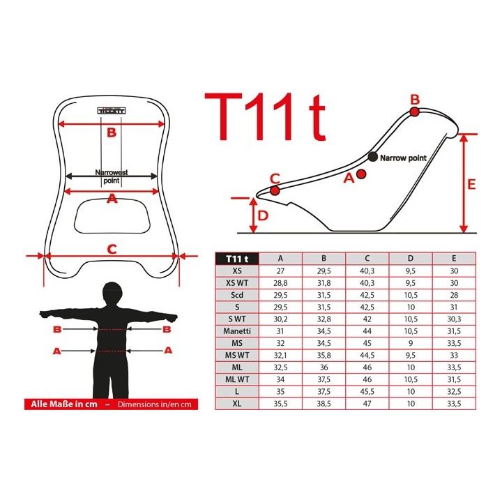 Siège TILLETT T11t nu