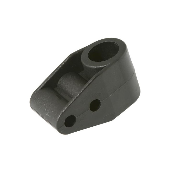 Support colonne de direction diam. 20mm, double trou 8mm, couleur noire  