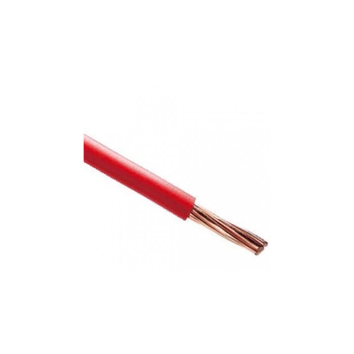Fil électrique 6 mm rouge