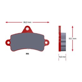 Jeu plaquettes SINTER TOP KART