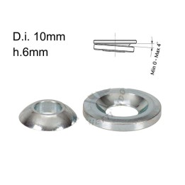 Kit d'entretoises de hauteur sphériques pour trou de broche 10mm H.6mmm
