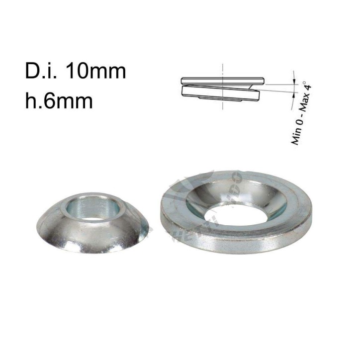 Kit d'entretoises de hauteur sphériques pour trou de broche 10mm H.6mmm