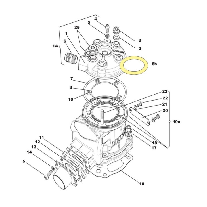 Παξιμάδι κυλινδροκεφαλής IAME KZ / 175 / Reedster / X30 Super