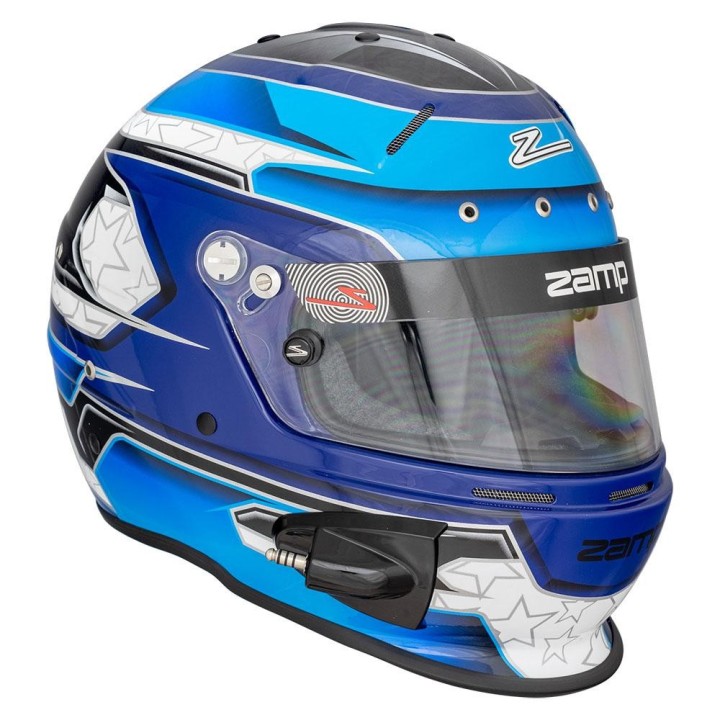 Intérieur rembourré du casque ZAMP RZ-70E Switch Graphic Bleu pour un confort optimal-magickart