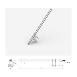 colonne de direction M8x420mm