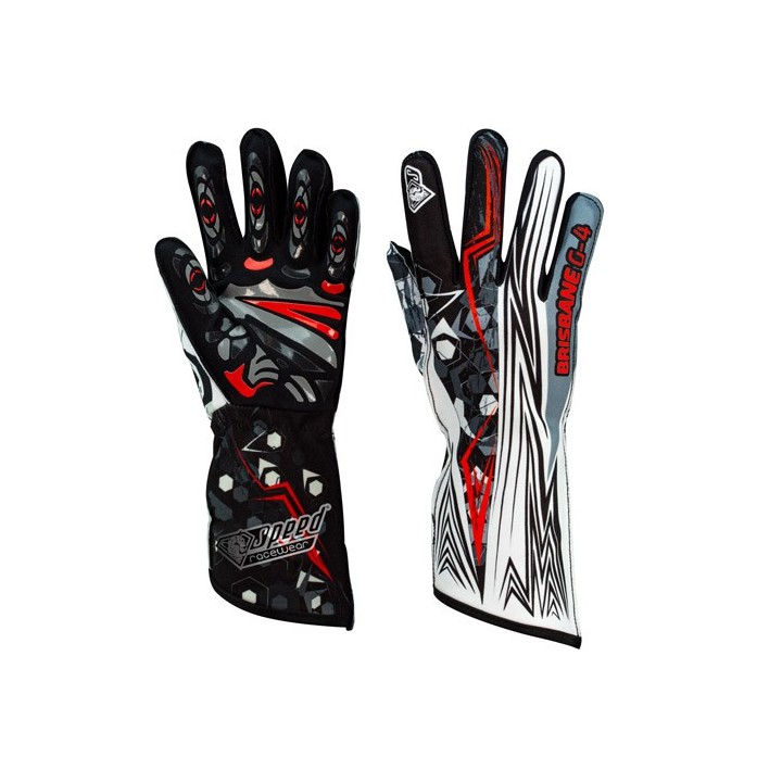 Speed gants BRISBANE G-4  noir,blanc,rouge