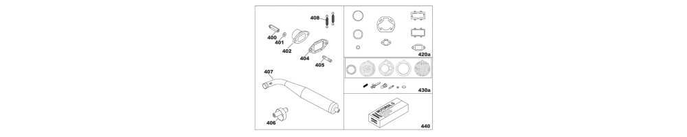 κομμάτια προώθησης moteur Iame KA100