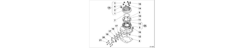 CYLINDRE ET CULASSE S125 IAME