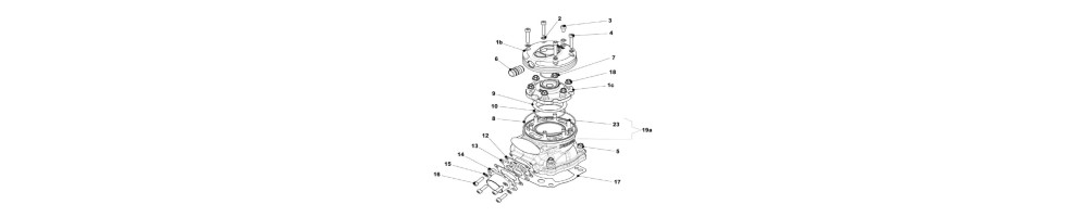Culasse et Cylindre IAME Screamer 3 KZ